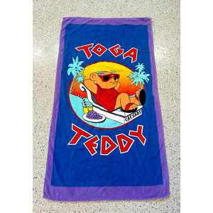 Vtg Caesars Exclusively TOGA TEDDY Cotton Terry Towel- MADE IN USA